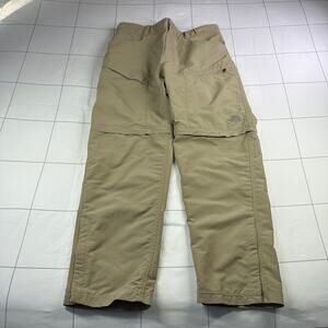 The North Face Pants Mens Medium Short Tan Convertible Nylon Hiking Zip Off Trek